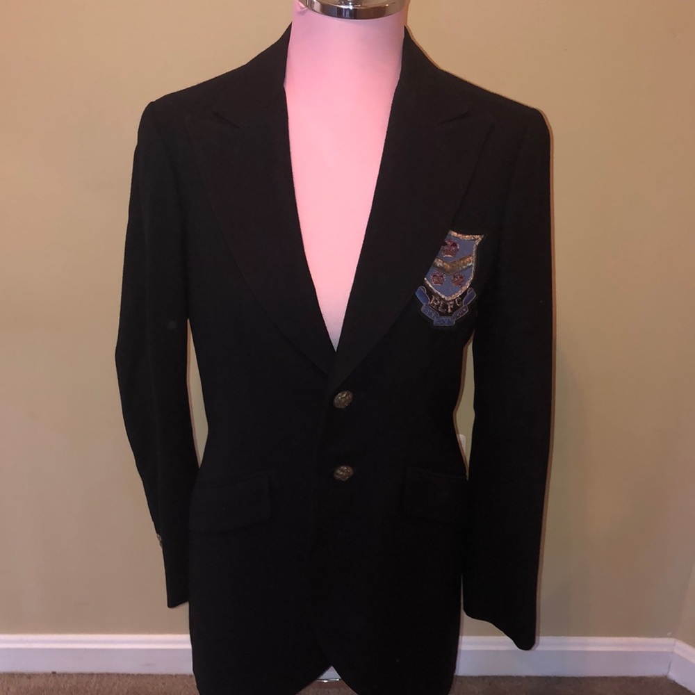 Ralph Lauren Rugby Navy Riding jacket with Crest